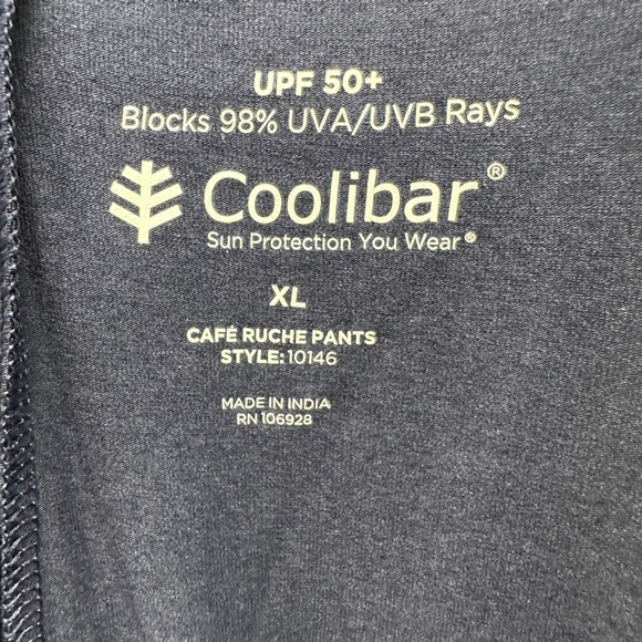 Coolibar UPF 50+ Cafe Ruche Pants XL Sun Protection Blue Womens - Picture 4 of 7